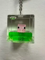 Minecraft Tsunameez Pink Pig Bacon Acrylic Keychain In Hand Fast Shipping