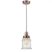 Innovations W Canton Mini Pendant, AC Seedy/Bell/Zebra - 100AC-10BW-0H-AC-G184