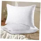 Hotel Collection Bed Pillows for Sleeping, Bed Queen (Pack of 2) Pure White