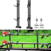 [ELITEWILL] 2 Place Locking Trimmer Rack Trim line Holder Fit for Open Landscape Trailers Racks