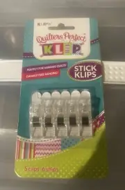 Quilters Klip Stick Klips 5 Klips/6 Strips NEW