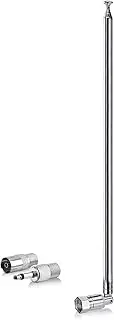 Bingfu DAB 7-Sections Telescopic FM Antenna for Denon Pioneer Marantz Bose Wave Music System Indoor Digital HD Radio FM Bluetooth Stereo Receiver AV Audio Vedio Home Theater Receiver