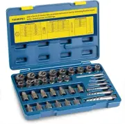 Durable 36-Piece Bolt Extraction Kit with Easy Storage and Precision Tools