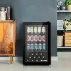 Reversible Door Bar Fridge Mini Refrigerator Beer Bottle Cooler Portable 70L