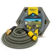 HydroTech 5/8" 100 ft Expandable Garden Hose with Patented Force Control