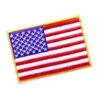 Embroidered Patches American Flag Iron On Patches For Clothes Hats Pants Part