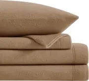 Plush Micro Fleece Twin Bed Sheet Set, 3 Piece Polar Fleece Velvet Sheets with 1