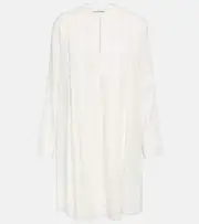 [Vince] Vince Trapeze linen-blend minidress AU 10 white