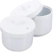 NULYLU Compact Nail Tool Cleaner Box 2-piece Plastic Case for Salon Nail Art Supplies