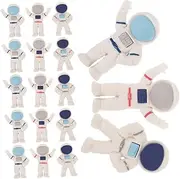 JECOMPRIS 48pcs Cute Astronaut Erasers Space Themed Party Favors for Fun Erasers for Classroom Supplies Decorative Decor and Writing Correction Tools