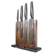 iD3 Samurai 5 Piece Ona Knife Block Set in Black by Baccarat