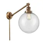Innovations X-Large Beacon 1 Light Swing Arm, Brushed BB/Seedy - 237-BB-G204-10