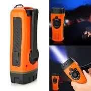 Solar Hand Crank Weather Radio AM/FM+LED Multifunctional emergency Flashlight