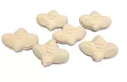 Bumble Bees 1.5" set of 6 Ceramic Bisque, Ready to Paint