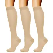 Compression Socks for Women & Men Circulation (3 Pairs) 15-20 mmHg is Best At...