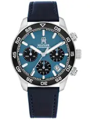 [Tommy Hilfiger] Leather 85 Watch in Blue