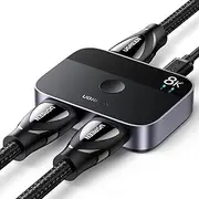 UGREEN HDMI 2.1 Switch 8K@60Hz 2 in 1 Out Supports 3D, CEC, HDR, Dolby AC High Speed 48Gbps 4K@120Hz Converter Compatible with PS5/PS4 Fire Stick Xbox Apple TV Blu-Ray Player