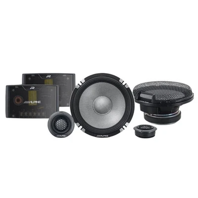 Alpine R2-S652, R Series 6.5" Pro 2-Way Hi-Res Component Speakers - 300W