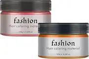 MKNZOME Temporary Hair Color Wax, Easy Washable One-Time Coloured Hair Dye, Natural Instant Styling Pomades, Unisex Fashion Styling Hair Wax for Party, Masquerade, Cosplay, Halloween & Christmas