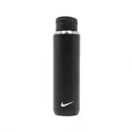 【NIKE 耐吉】水壺 STRAW BOTTLE 24OZ 黑 白 不鏽鋼 可拆吸管 保冷 耐刮 運動水壺(N100163209-124)