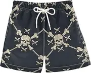 [ODAWA] Orange Tractor Quick Dry Beach Hawaii Board Shorts Kids Swim Trunk Shorts UPF 50+