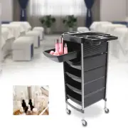 5 Tier Hair Salon Trolley Beauty Spa Hairdressing Storage Drawer Cart w/Wheels