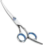 Curved Dog Grooming Scissors,Pet Grooming Scissor with Safety Round Tip, Stainless Steel Dog Cat Grooming Shears Curved Blade, Designed for Professional Groomers for Dogs Cats Pets