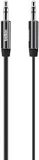 Belkin MiXiT Tangle-Free Aux/Auxiliary Cable, 3 Feet (Black)
