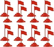 PAMINGONO Plastic Red Flag Model Miniature Flag Set Table Display for Educational Toy