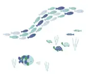 Nautical Theme Peel & stick Wall Decals Lambs&Ivy Oceania