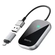 2 in1 Wireless Carplay Android Auto Adapter WiFi BT Auto Connect USB Dongle 2024