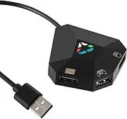 Joso Wired Keyboard and Mouse Adapter Converter for PS3, PS4, Xbox 360, Xbox One, Nintendo Switch Console with Type C Port - Black