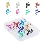 8Pcs Crochet Rings Adjustable Knitting Rings Yarn Guide Finger Holders Rings