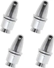 EMSea 4X 3.17mm Aluminum Bullet Propeller Holder/Adapter for RC Airplane Silver