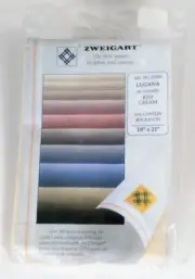 Zweigart LUGANA 25 Count #252 Cream 18" x 21" Cross Stitch Cotton/Rayon Fabric