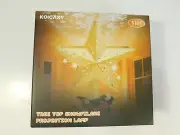 Koicaxy Christmas Tree Topper Star Tree Topper with Lighted Rotating LED