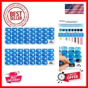 AM/PM Monthly Pill Organizer Tray with 31 Morning and Evening Daily Removable...