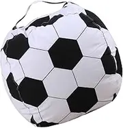 Mikinona Adult Bean Bag Cover Bean Bag Soccer Storage Polyester Material Fuzzy Beanbags for Boys Girls Adults