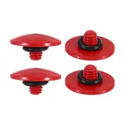 Soft Shutter Release Button Copper Camera Shutter Button Convex, Red 4pcs