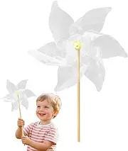 Meindin Toy Windmill | Handmade Outdoor Pinwheel | Arts and Craft Activity, Assembly and Color Your Own Wind Spinner for Garden Yard Park Beach