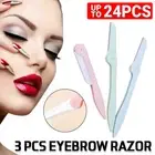 3 PCS Facial Razors Eyebrow Shaver Exfoliate Hair Removal Tool Face Ladies AU