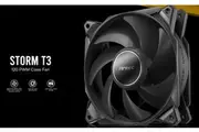 Antec Storm 120mm T3 PWM FDB 3 Pack. High Airflow 80.47 CFM, Air Pressure 2.7, Noise Level 36.99. Woven Cable, PMW Daisy Chain case fan 3 Yrs Warranty Storm T3 120_3pks