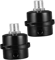 CLISPEED 2pcs Air Compressor Noise Reduction Pneumatic Filters Compressor Air Filter Air Compressor Noise Reducer Black Iron