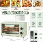 12L Mini Electric Oven Roast Grill Cake Bread Baking Machine Pastry MakerToaster