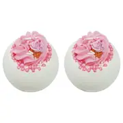 2PK Bomb Cosmetics Ice Cream Queen Bath Bomb Blaster Body Fragrance Tub Fizzies