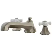 Kingston Brass KS430.PX Metropolitan Deck Mounted Roman Tub - Nickel