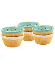 10 Strawberry Street Set of 6 Ice Cream Ramekins