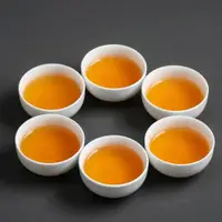 在飛比找ETMall東森購物網優惠-六個裝高白瓷茶杯套裝家用純白玉瓷品茗杯喝茶功夫小茶杯茶具配件