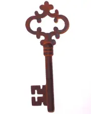 Antique Victorian Large Cast Iron Master key Skeleton Key