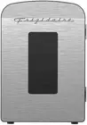 Frigidaire Portable 9-Can Mini Cooler Fridge, 5L, Brushed Stainless Rugged, Wind